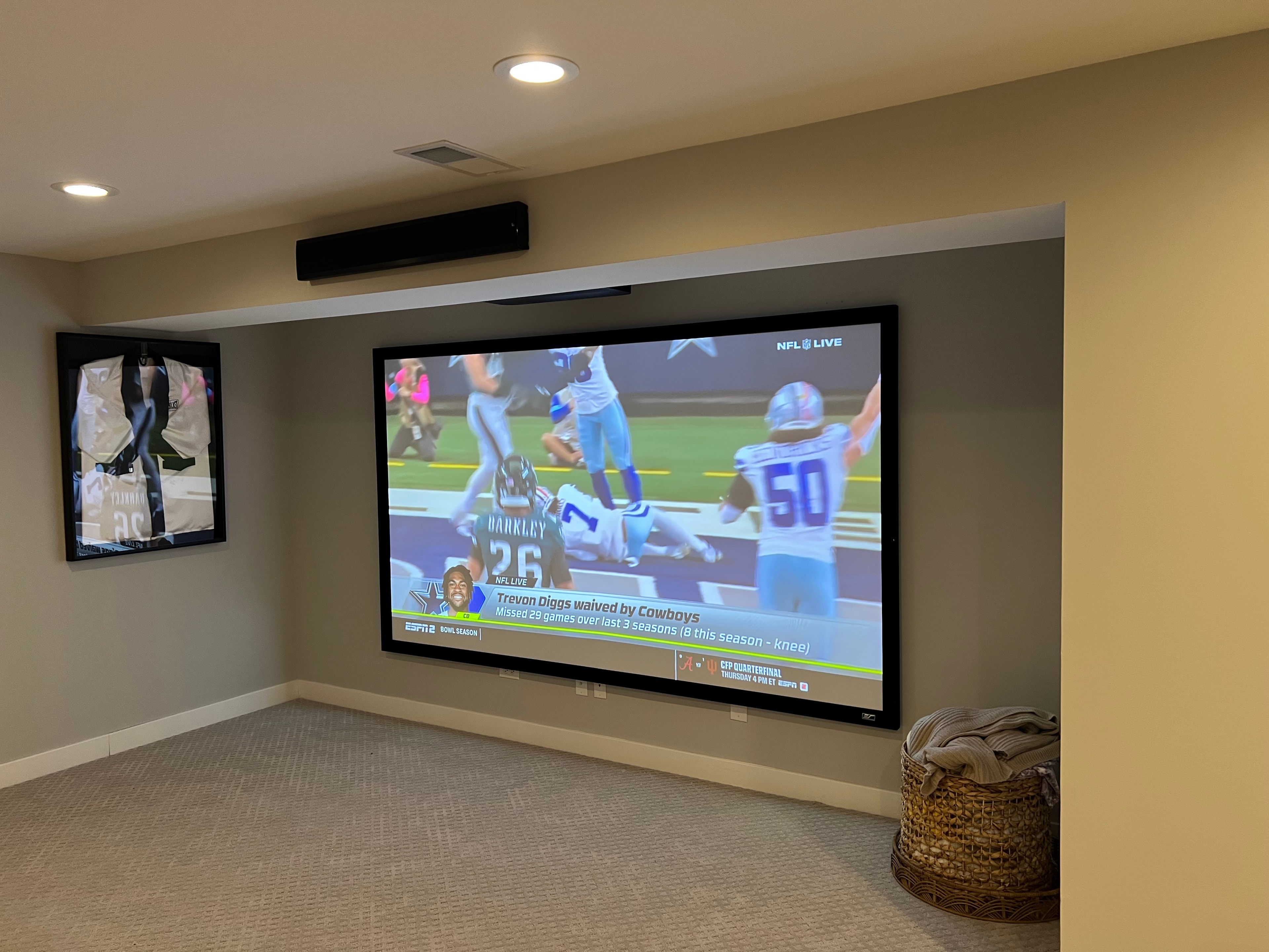 Custom home theater AV installation
